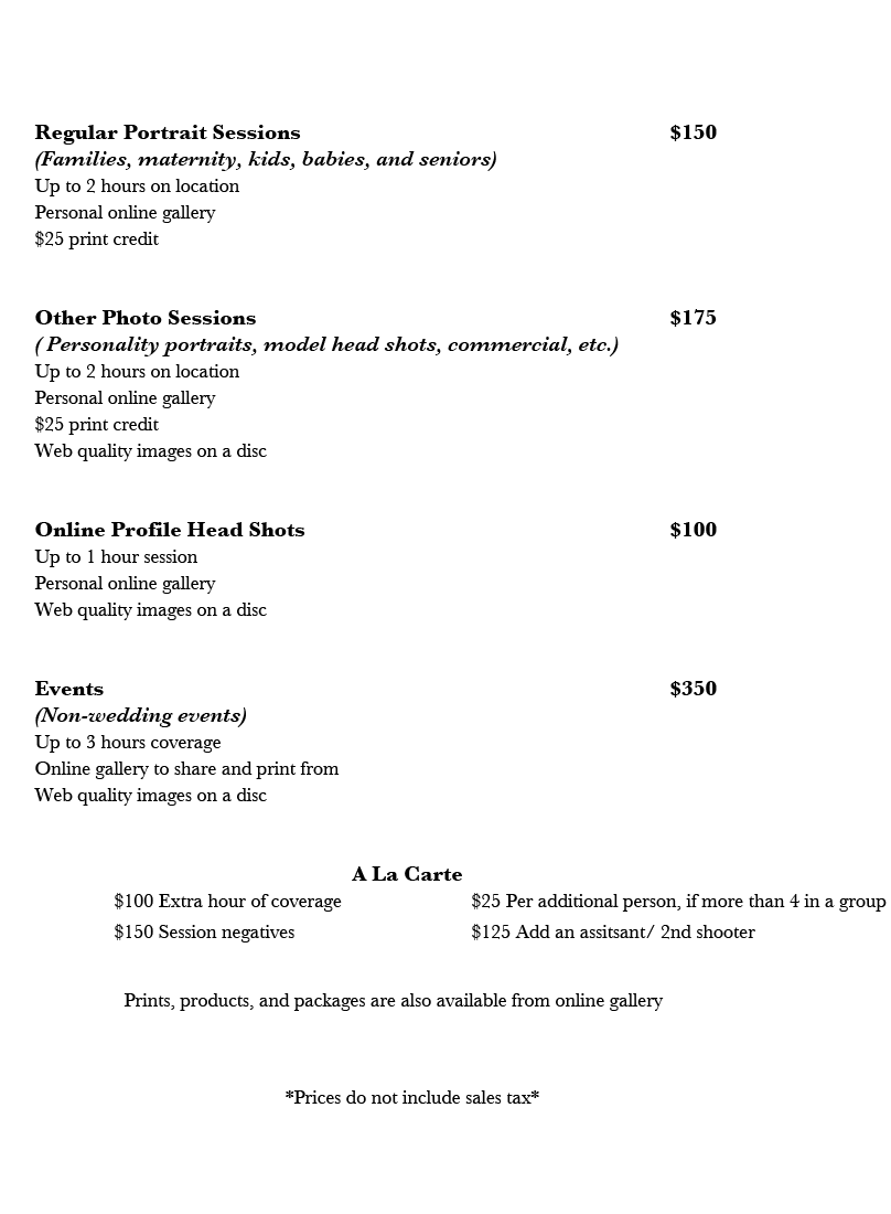 OtherPhoto_packages Seattle portrait photography packages