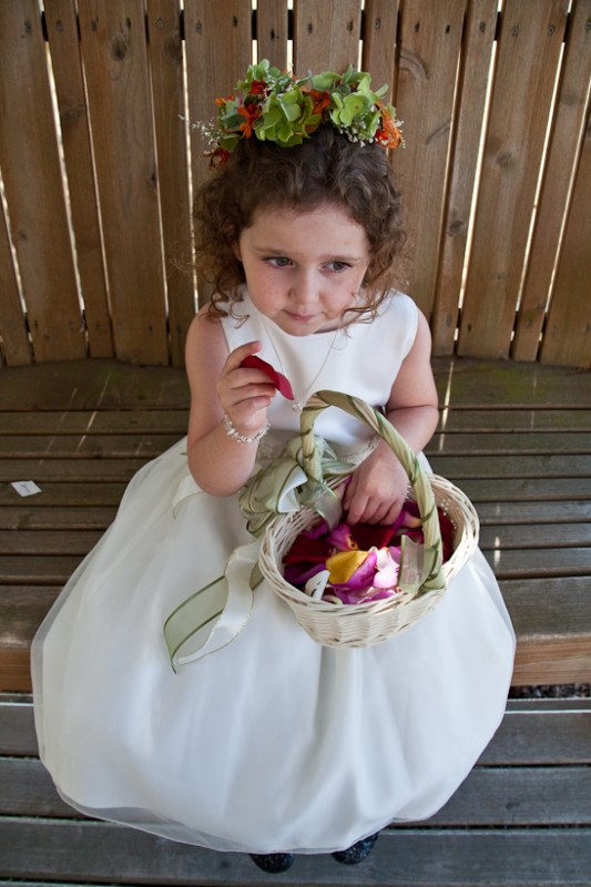 Photo of flower girl