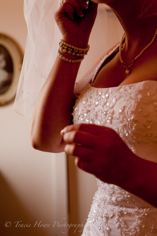 Photo of bride getting ready