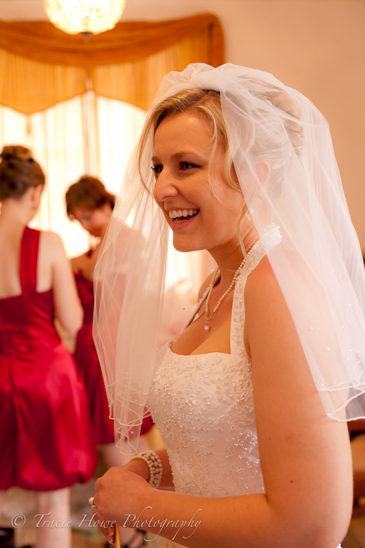 Photo of bride getting ready