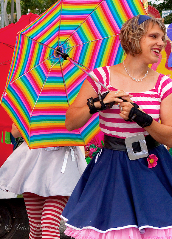 Portrait of woman at Fremont Solstice festival