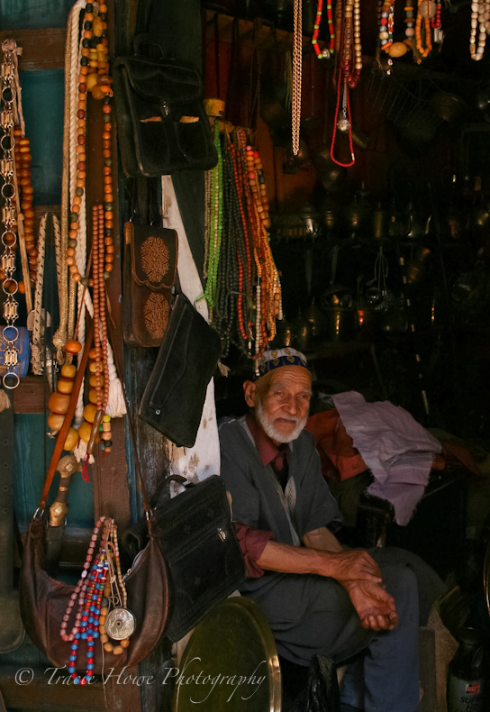 Photograph of Moroccan man in shop