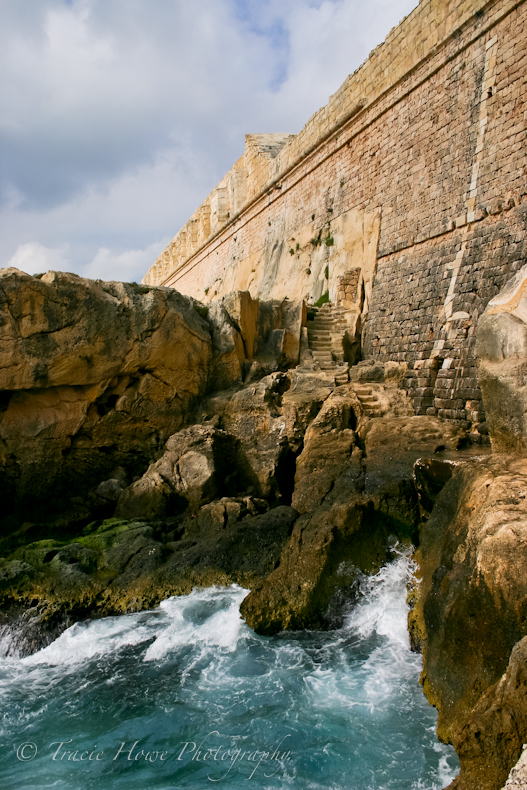 Photograph of steps in Malta landscape