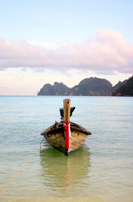 Photograph of boat in Ko Phi Phi, Thailand