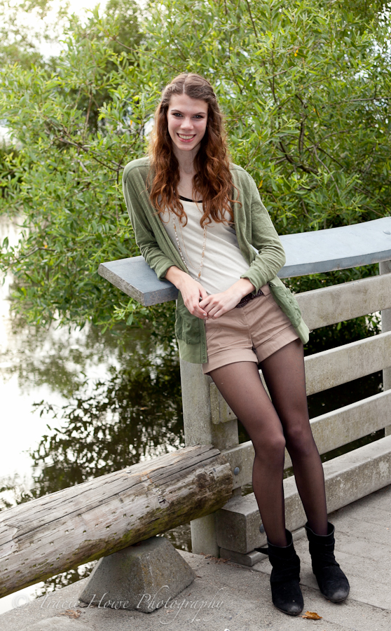 Senior portrait photo at Golden Gardens