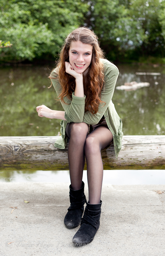 Senior portrait photo at Golden Gardens