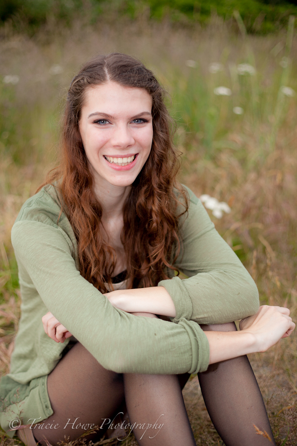 Senior portrait photo at Golden Gardens