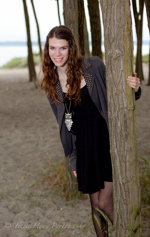 Senior portrait photo at Golden Gardens