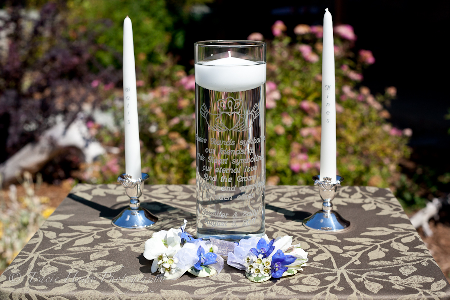 Photo of candles at wedding