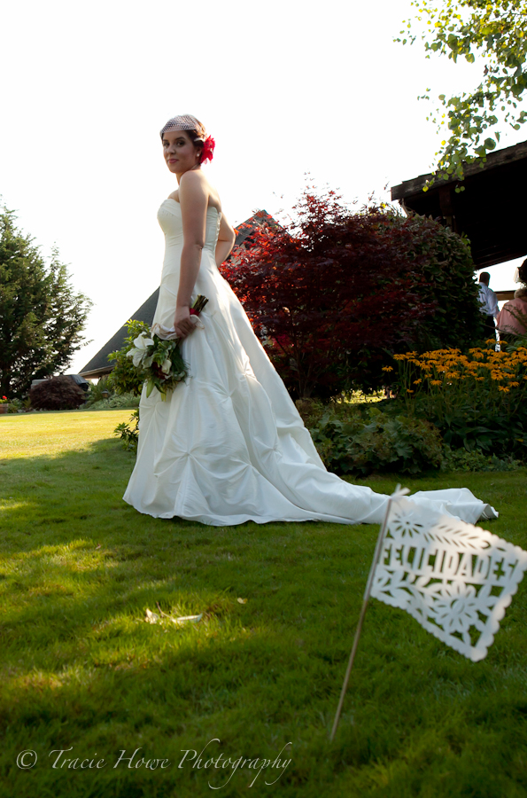 Full length photo of bride at her wedding