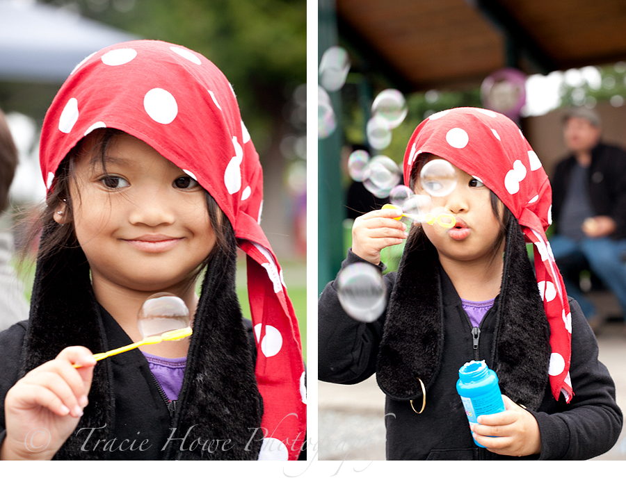 Photo of cute pirate little girl