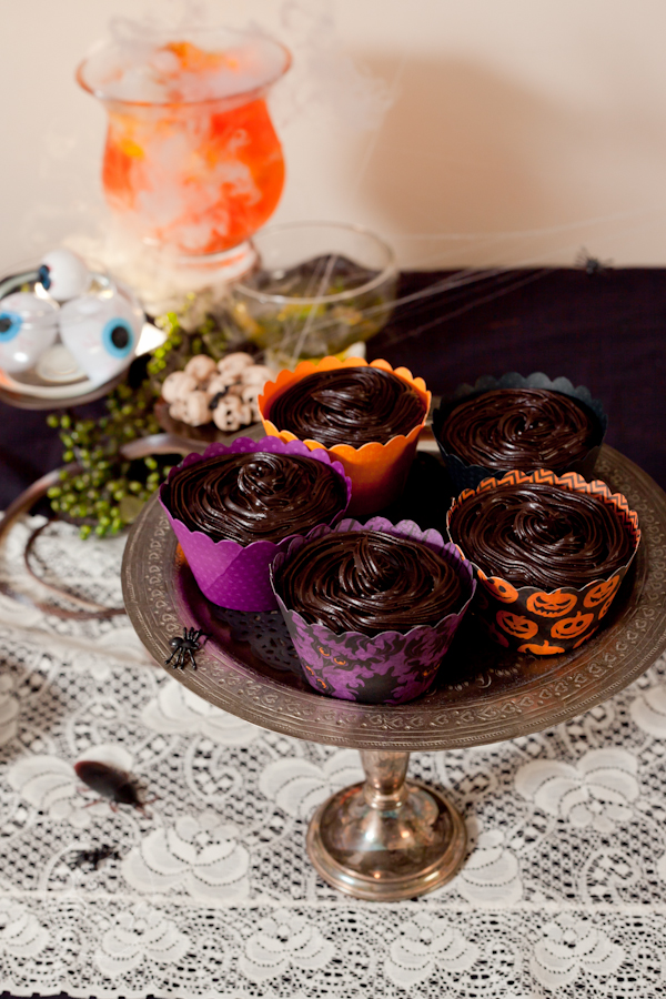 Photo of cupcakes from a Halloween themed self-portrait