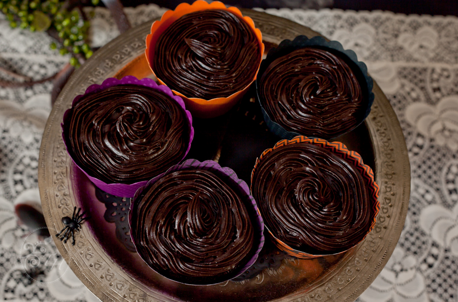 Photo of cupcakes from a Halloween themed self-portrait