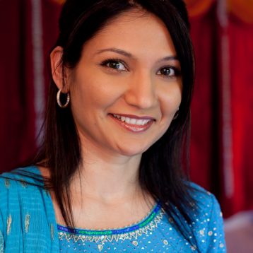 photo of bride before Indian wedding ceremony