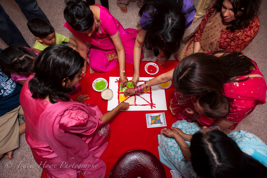 photo before Indian wedding ceremony