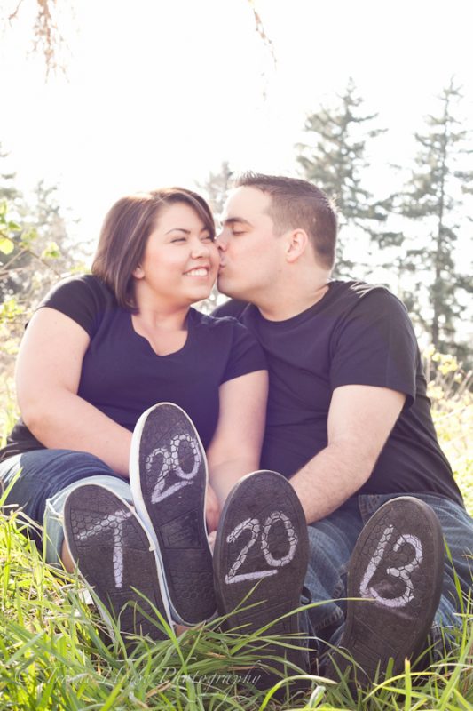 photo of Seattle engagement photography session - save the date idea