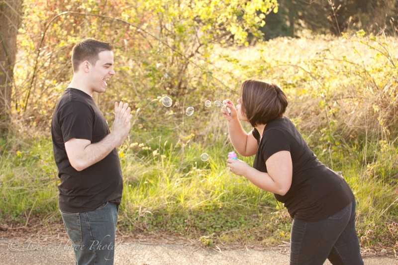 photo of Seattle engagement photography session - Discovery Park