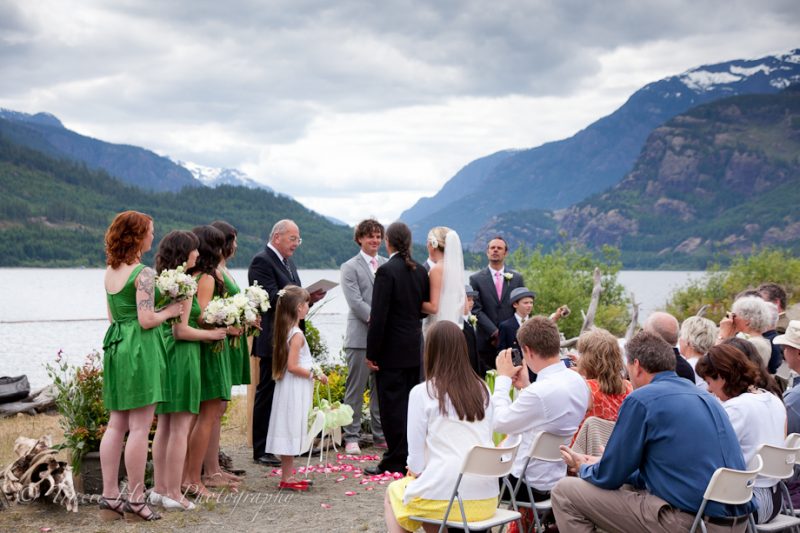 beach wedding photography at Strathcona Lodge