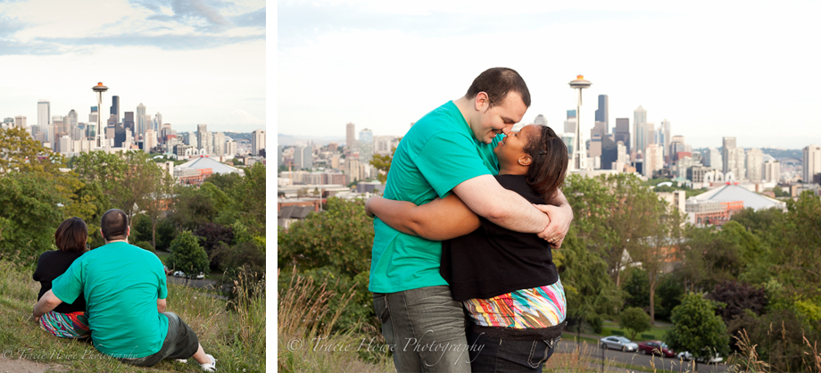 Engagement session at Kerry Park Seattle