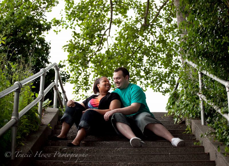 Engagement photos at Seattle's Kerry Park