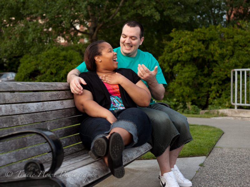 Engagement photos at Seattle's Kerry Park