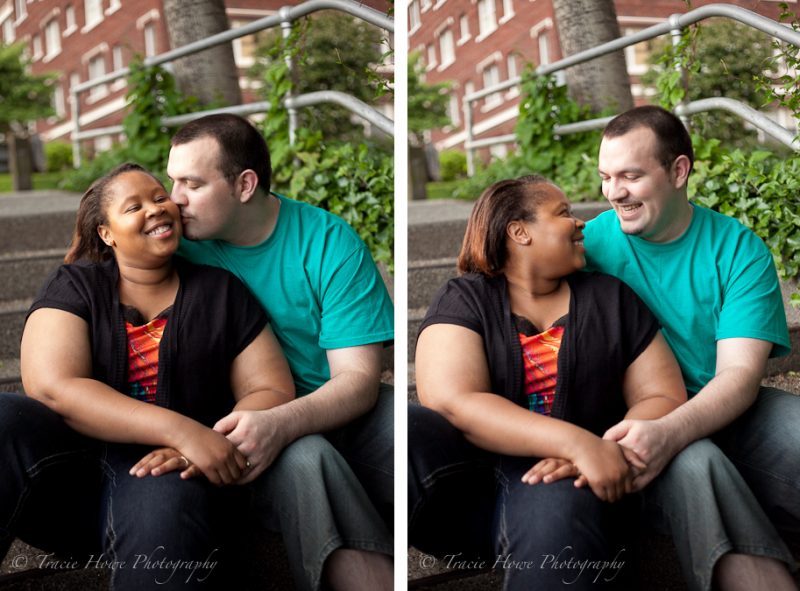 Engagement photos at Seattle's Kerry Park