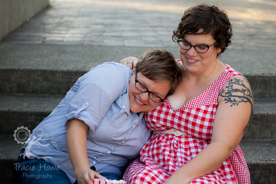 Seattle carnival themed couple's photo session