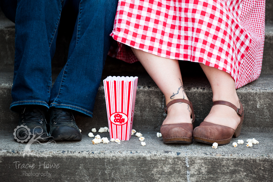 Seattle carnival themed couple's photo session