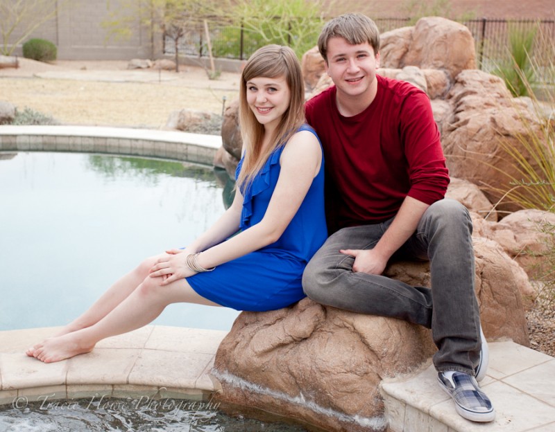 Seattle senior portrait with boyfriend and girlfriend