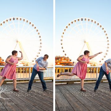 Carnival themed Seattle waterfront photo shoot