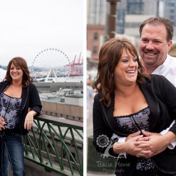 Couple at Pike Place Market photo session