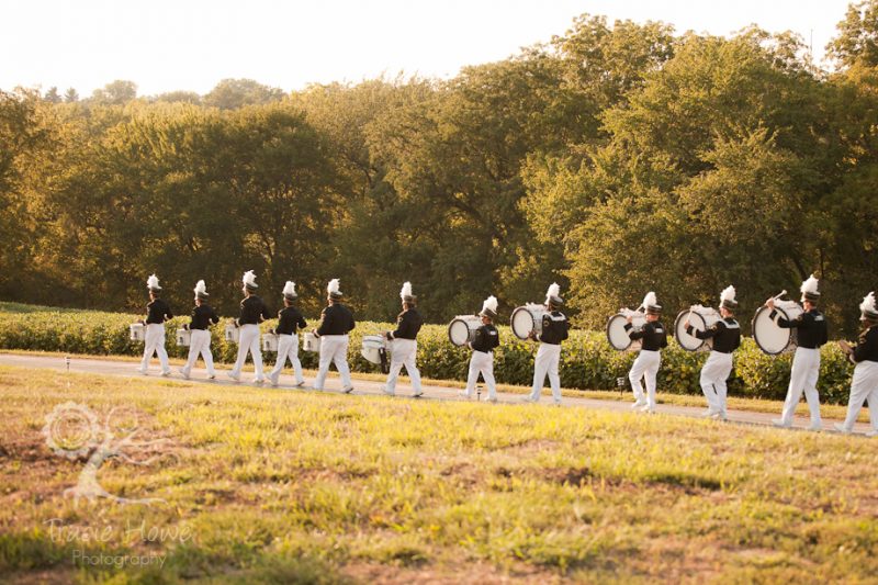 Marching band at wedding