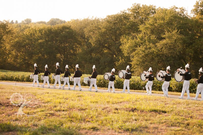 Marching band at wedding