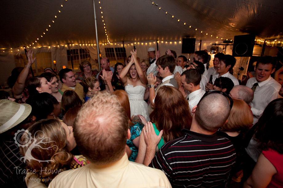 Dancing at wedding reception