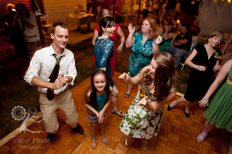 Dancing at wedding reception