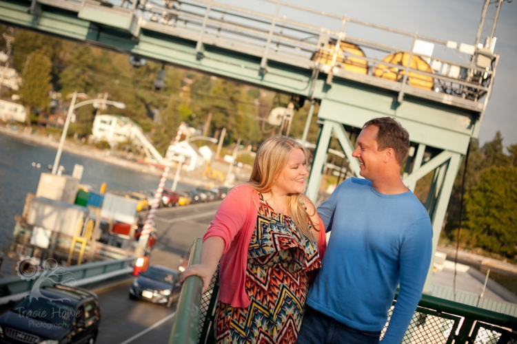 Fauntleroy ferry to Vashon engagement photography in Seattle