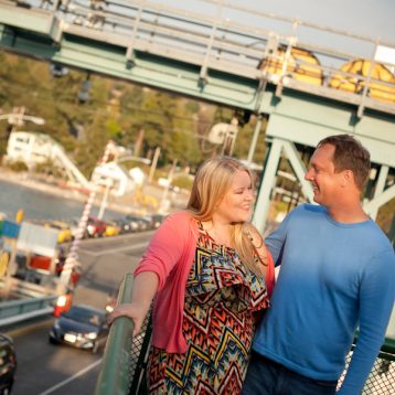 Fauntleroy ferry to Vashon engagement photography in Seattle