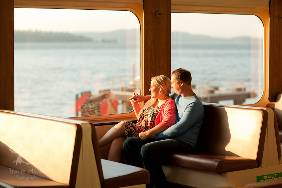 Fauntleroy ferry to Vashon engagement photography in Seattle