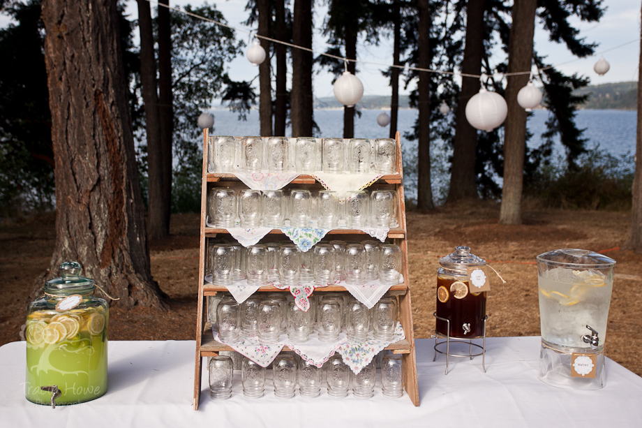 Photo of mason jars in wedding