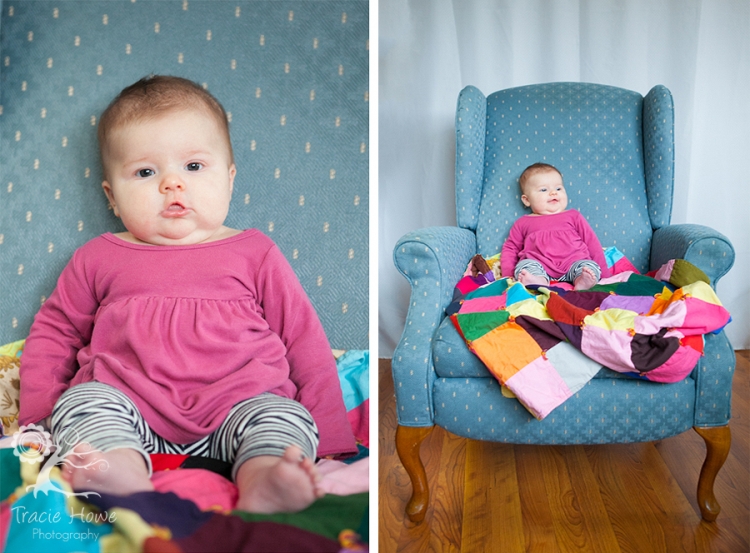 photo of baby on chair