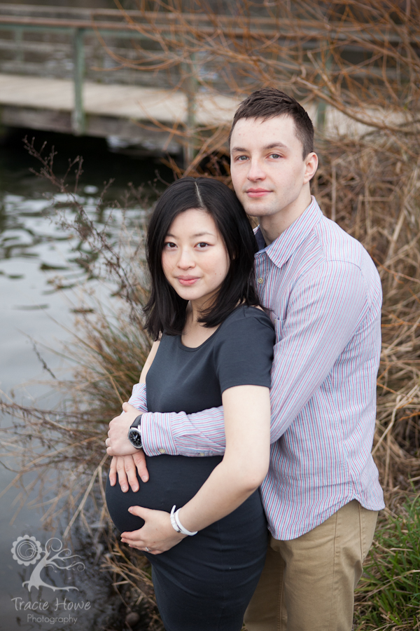 Green lake maternity photo shoot