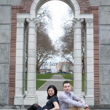 Green lake maternity photo session