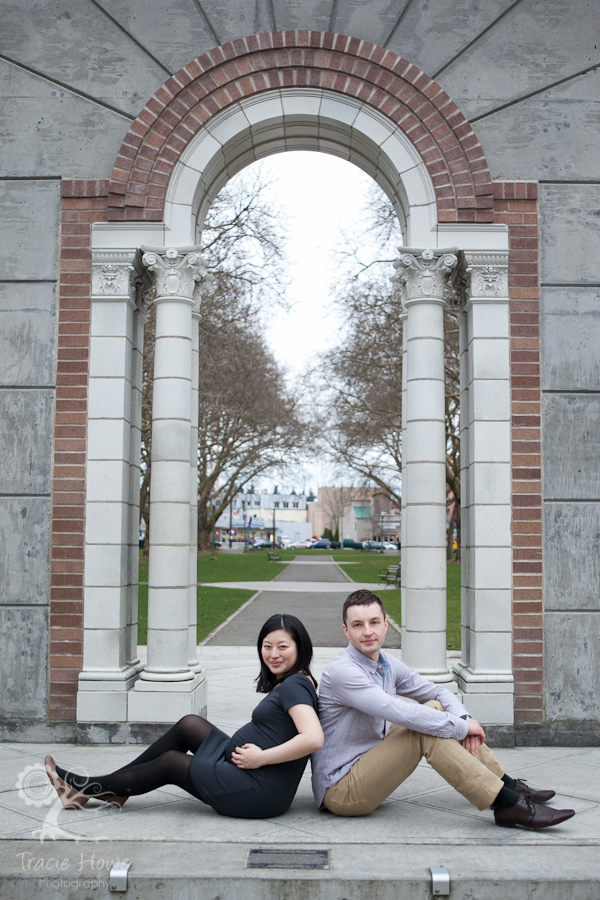 Green lake maternity photo session