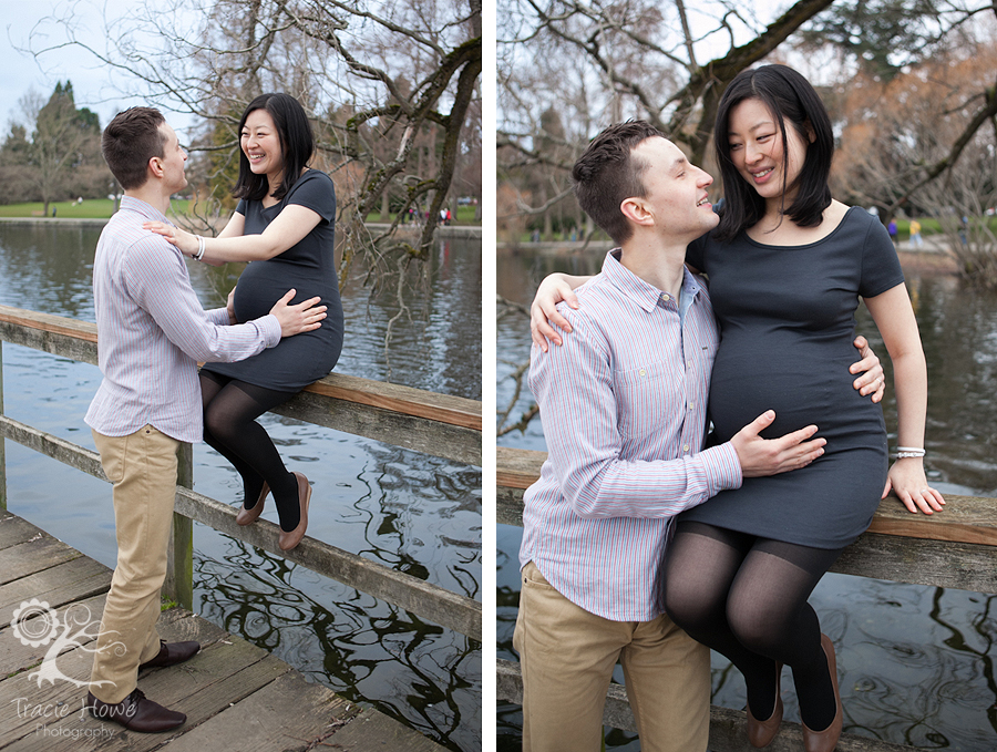 Green lake maternity photo session