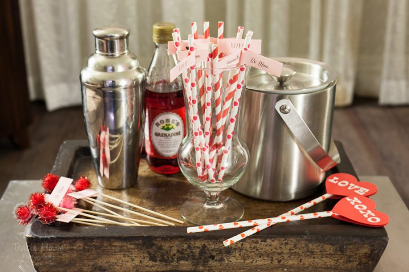 Seattle Valentine's boudoir shoot with drinks
