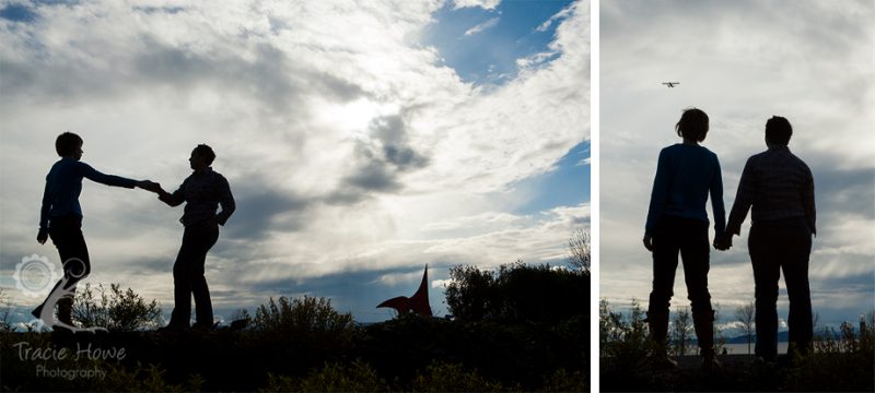 Seattle engagement session Olympic Sculpture Park