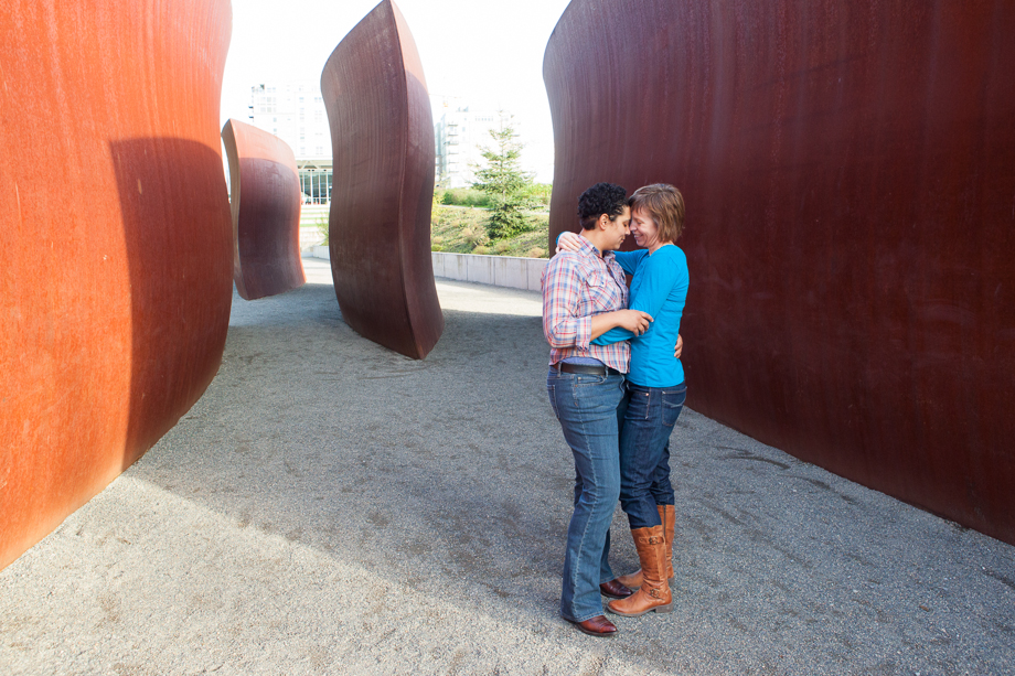 Seattle engagement session Olympic Sculpture Park