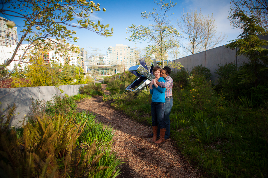 Seattle engagement session Olympic Sculpture Park