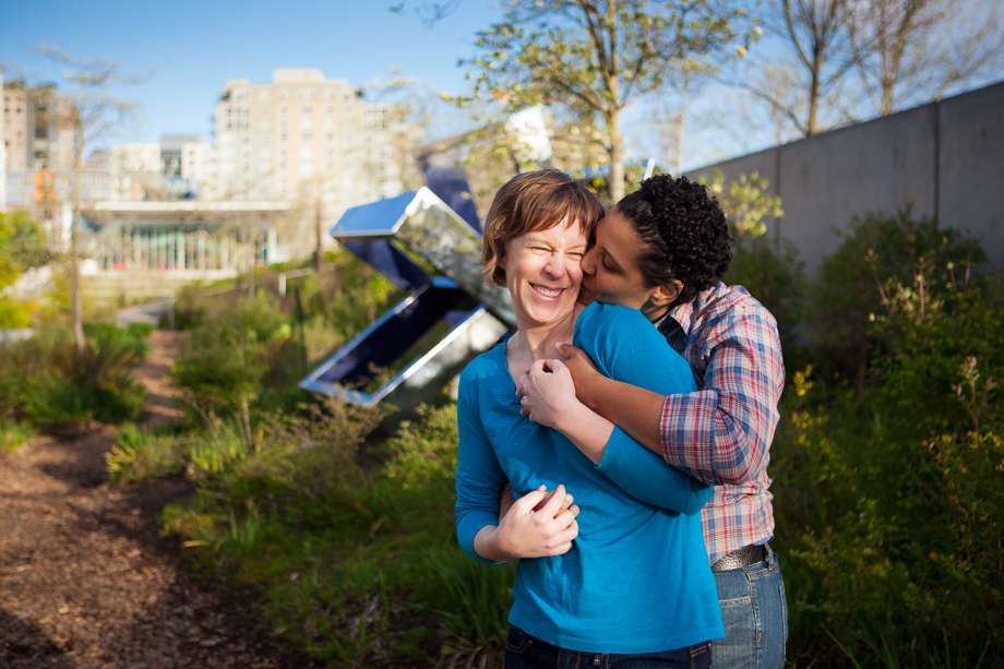 Seattle engagement session Olympic Sculpture Park