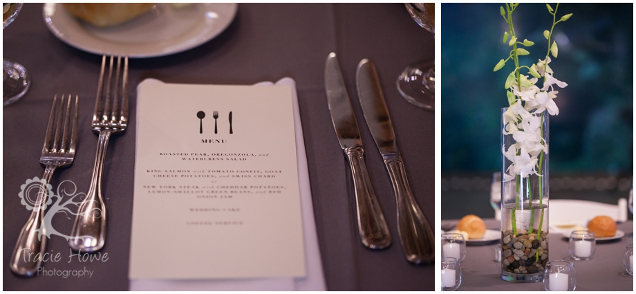 Seattle Aquarium wedding details 